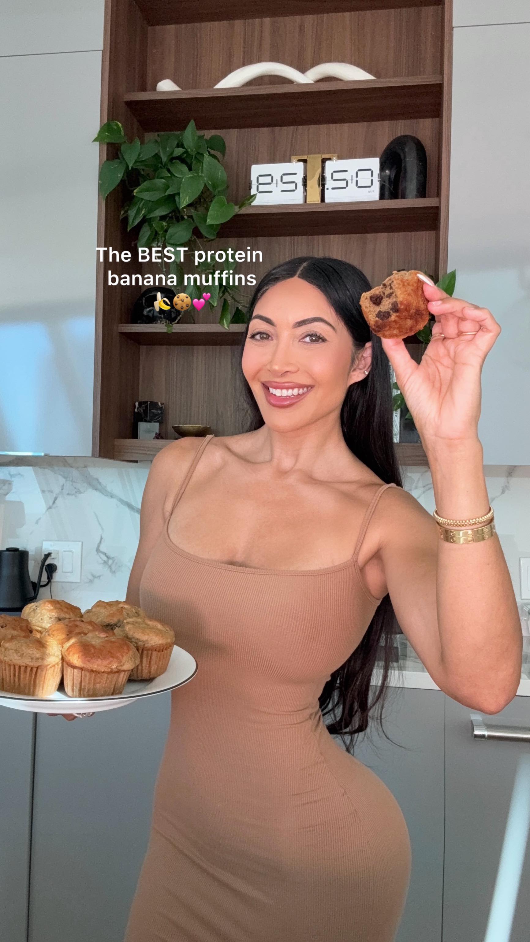 Instagram post by @sumeet_sahni for EHPlabs. Caption reads: The BEST protein banana muffins 😋🍌💕🍪

These....