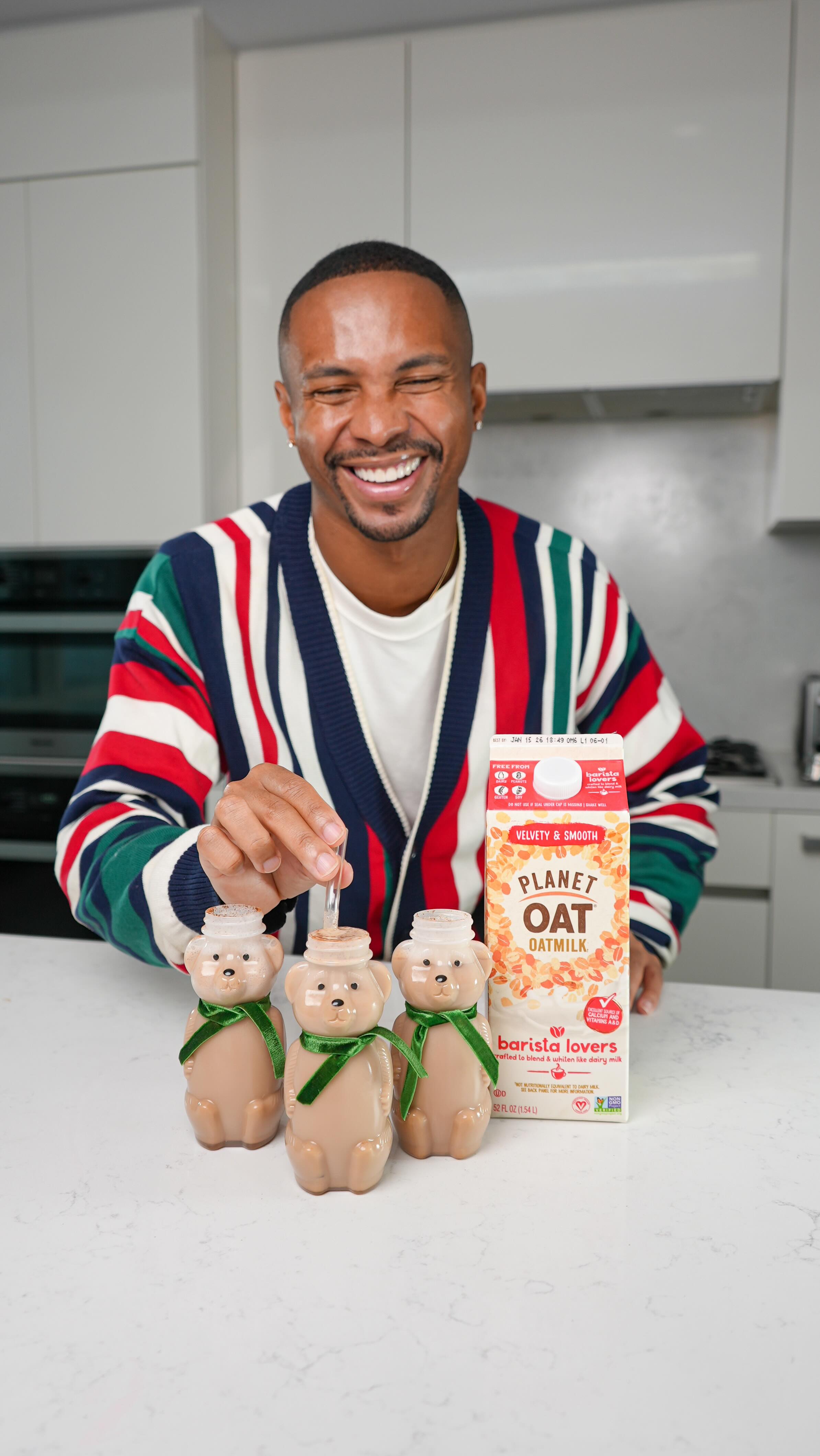 Instagram post by @jontaharris for Planet Oat. Caption reads: #PlanetOatPartner here, and listen… @planetoat got....