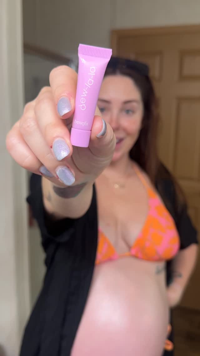 Instagram post by @katiesantry for First Aid Beauty. Caption reads: Travel size for our trip to Erie was so perfect.....