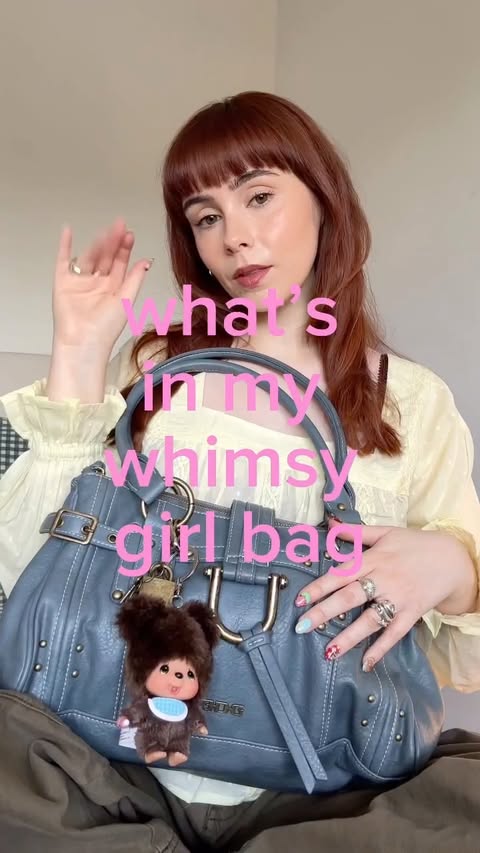 Instagram post by @alrstockwell for Urban Outfitters. Caption reads: [...] bag as a certified whimsy girl with....