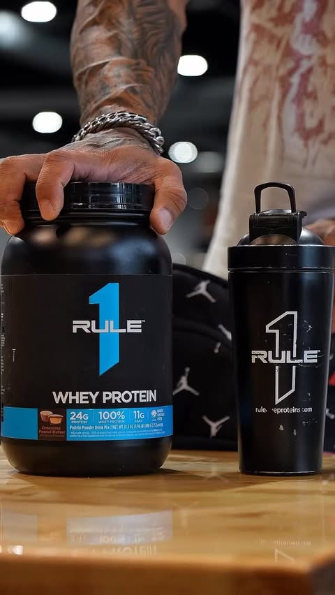 Instagram post by @lucaslakutsin for Rule One Proteins. Caption reads: [...] I choose only quality....
