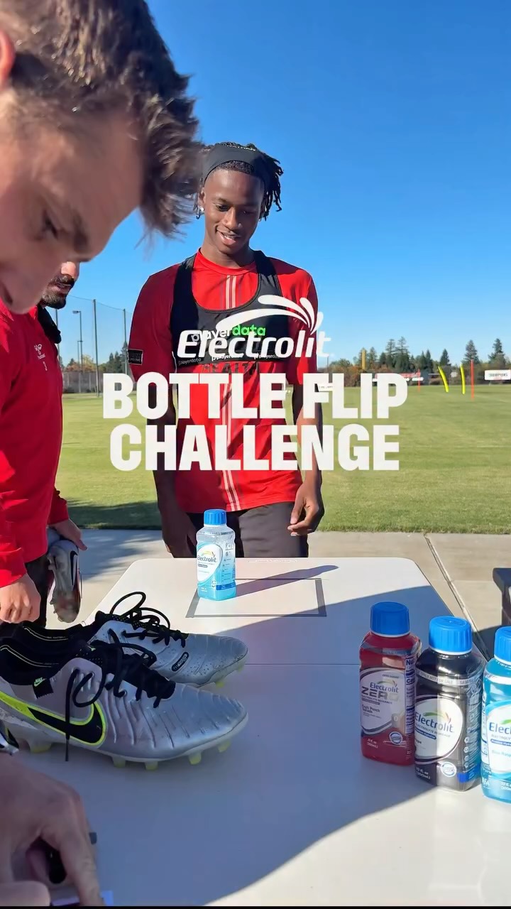 Instagram post by @sacrepublicfc for Electrolit. Caption reads: [...] 👀 VAR check: in or out? Presented by....