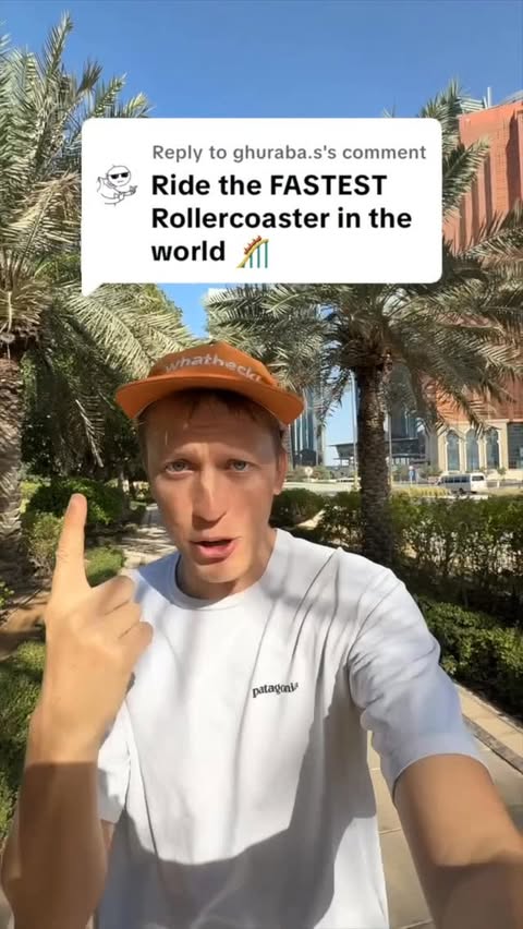 Instagram post by @jordentually for Visit Abudhabi. Caption reads: [...] second of it 🎢 😆

📍Ferarri World,....