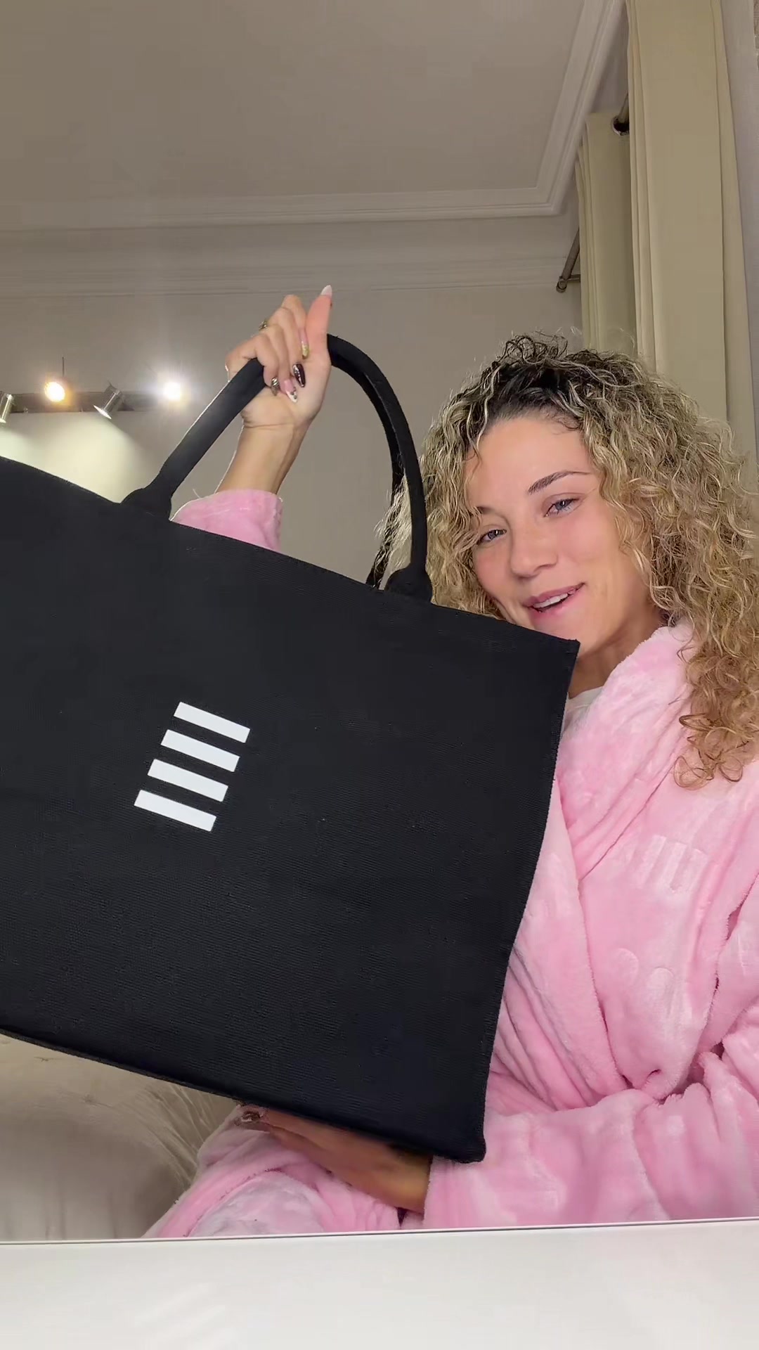 TikTok post by @vaea.brazier for Glossier. Caption reads: @SEPHORA merci mes vies 💖🤌🏼 @GLOWERY @Too Faced....