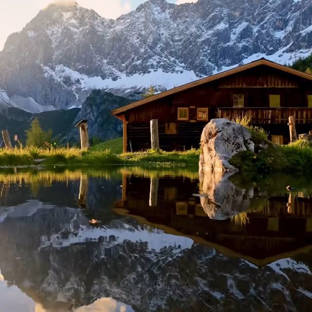 Instagram post by @michael_simonlehner_photo for NATURE. Caption reads: 🏔️😍

#sommer #austria #alpengenuss #mountains....