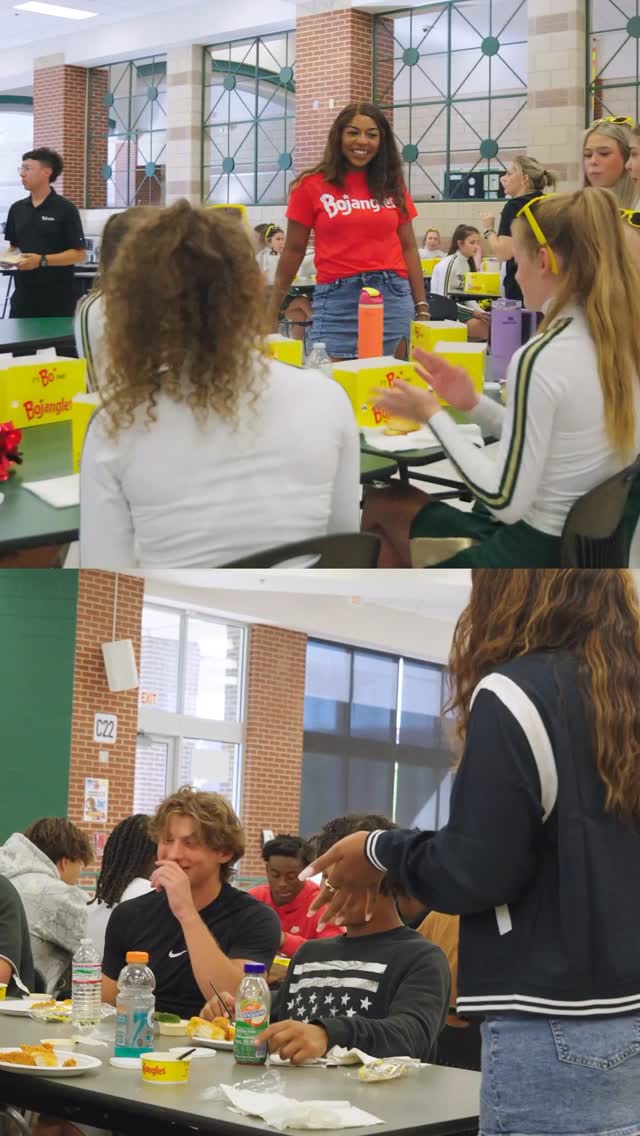 Instagram post by @ac_latimer for Bojangles. Caption reads: I had the opportunity to stop by Birdville High....