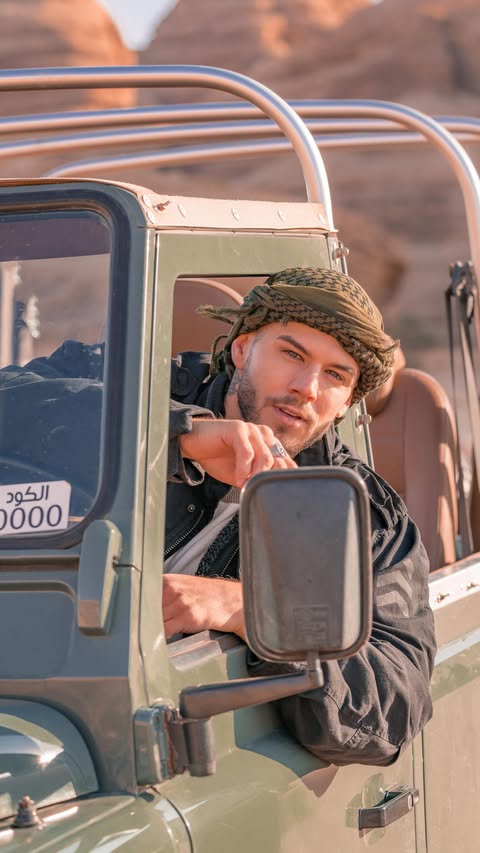 Instagram post by @capitano.maurice for Visit Saudi. Caption reads: Ad | Saudi is turning into a global home for sport....