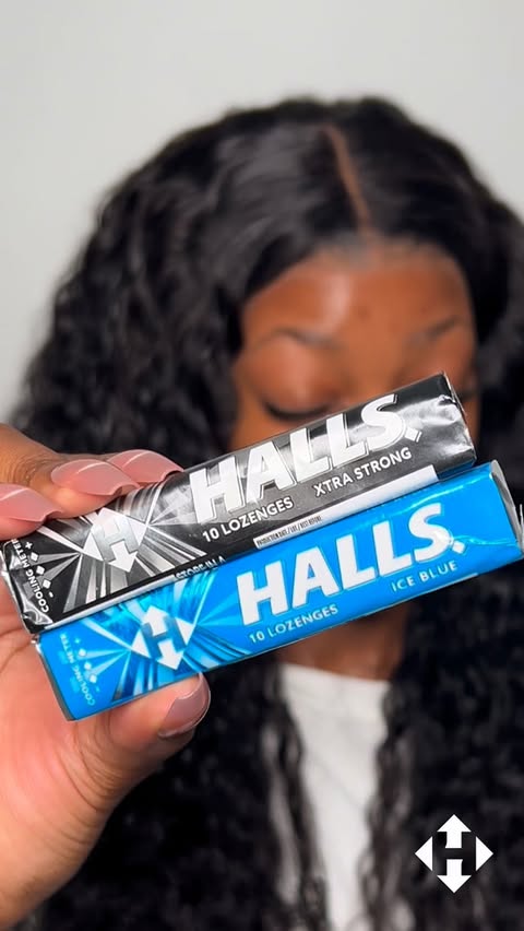 Instagram post by @bernelee_n for Halls. Caption reads: [...] I almost forgot the most important one🤭....