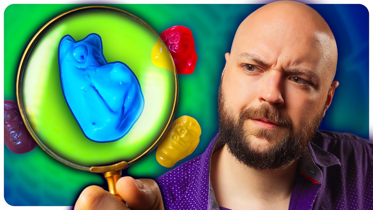 YouTube post by @NerdSyncProductions for Delish. Caption reads: Talking about Scooby-Doo fruit snacks for nearly....