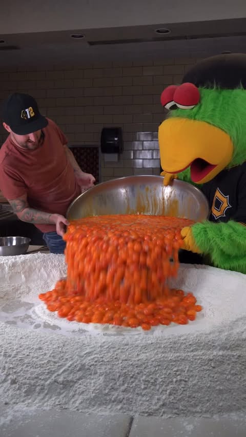 Instagram post by @ryanpeterspgh for Happy Egg. Caption reads: Which egg pour was your favorite?....