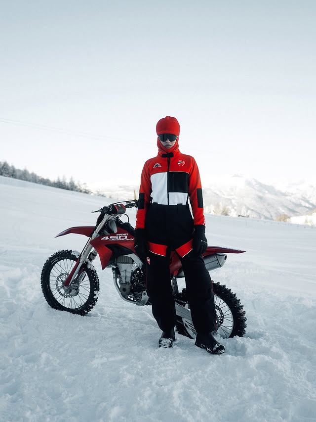 Instagram post by @kappa for Ducati. Caption reads: [...] One shared drive to push limits. Kappa x....