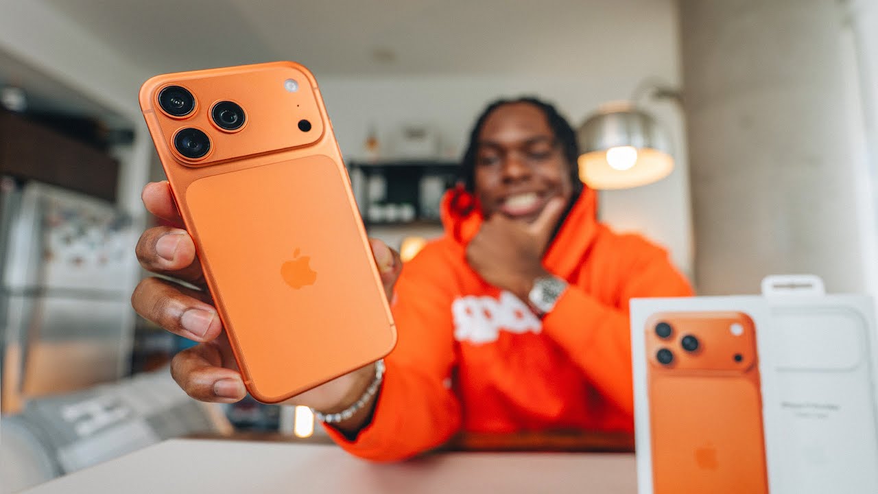 YouTube post by @ShevonSalmon for Paperlike. Caption reads: iPhone 17 Pro Max Unboxing & First Impressions -....