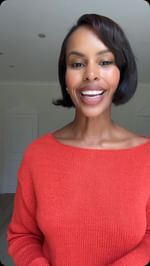 Instagram post by @sabrinaelba for Beautycon. Caption reads: AD C’ant wait to see you all this year in LA at....