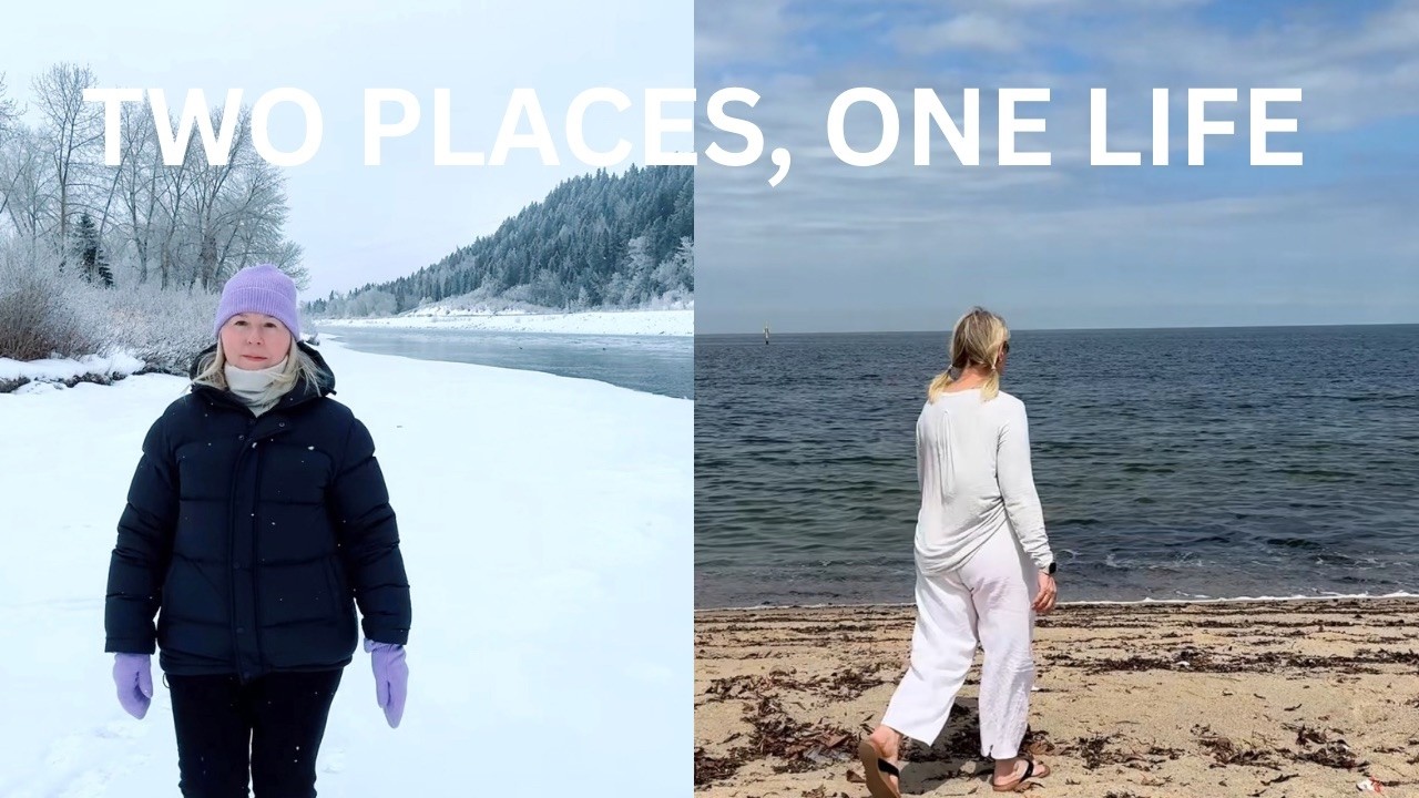YouTube post by @smallretiredlife for GoodMood Boutique. Caption reads: A Retired Life in Two Countries? Here's My SMART....