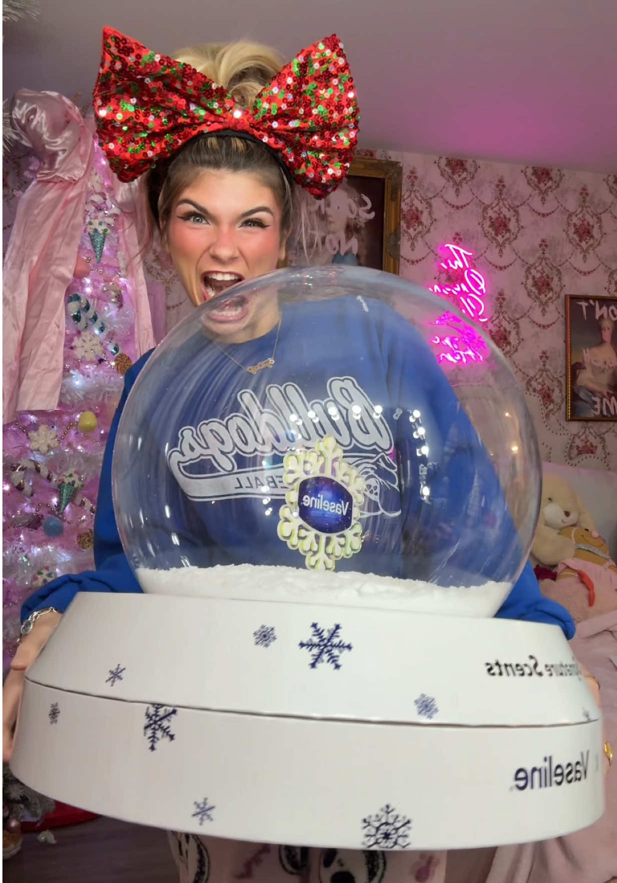 TikTok post by @thesydneybelle for Vaseline. Caption reads: By far my favorite advent calendar of the year,....