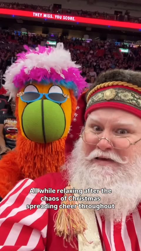 Instagram post by @santa_j_claus for Carnival Cruise Line. Caption reads: From finding my fun at sea with @carnival to....