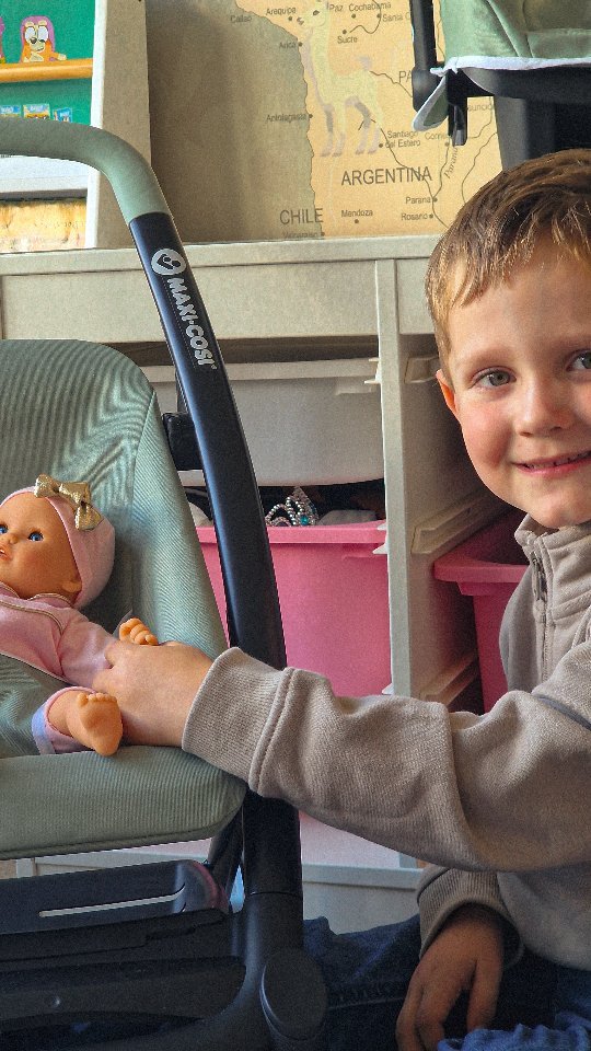 Instagram post by @lifewith_themoreys for Argos. Caption reads: Ad | Reid is absolutely loving his new Smoby....