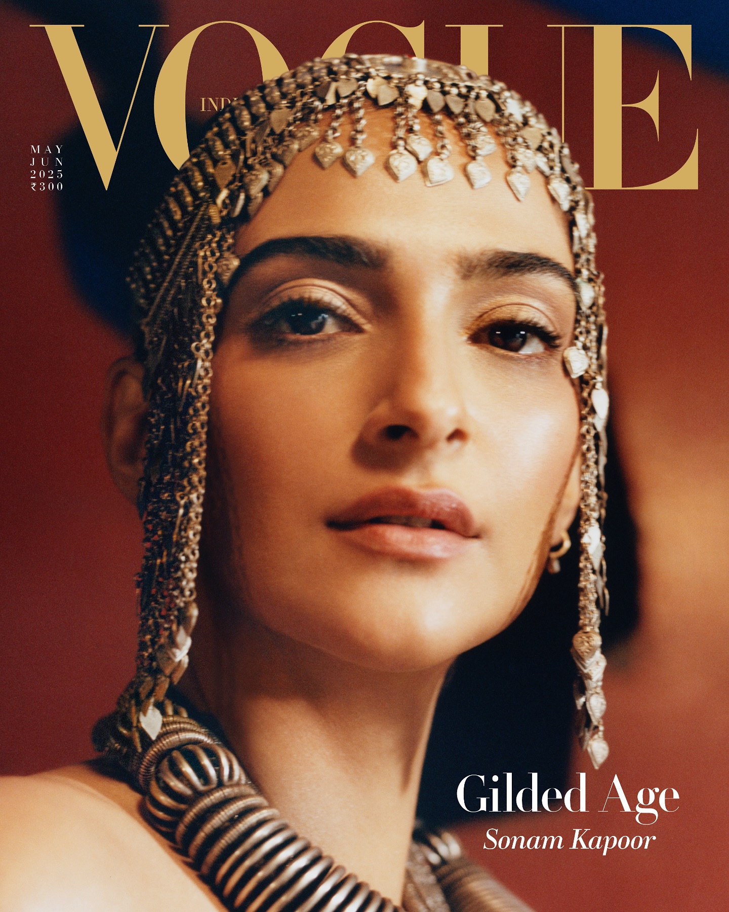 Instagram post by @sonamkapoor for Dior. Caption reads: For Sonam Kapoor’s 14th cover with Vogue, her....