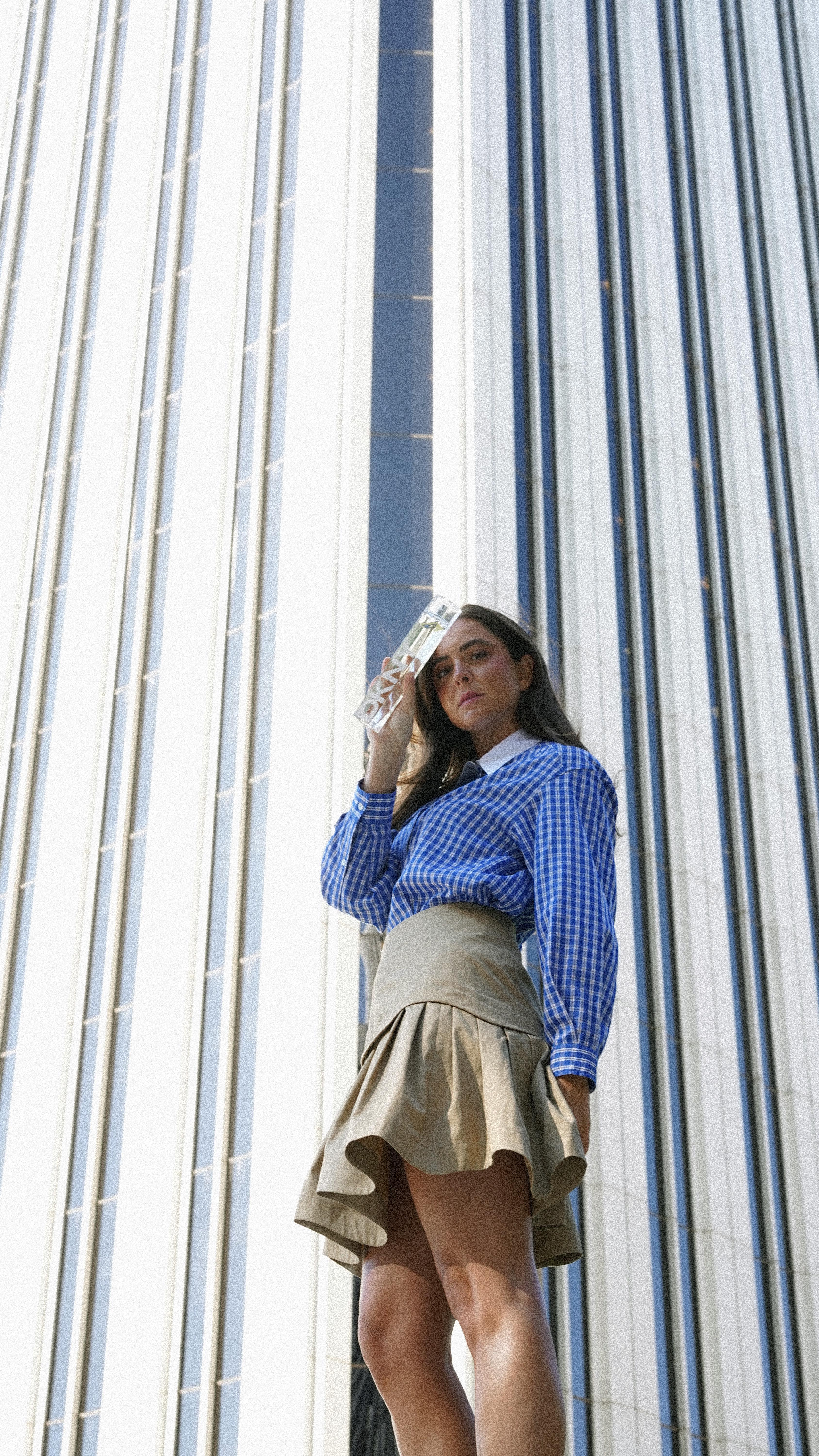 Instagram post by @alexsegurasanz for DKNY. Caption reads: A city that never stops,
An energy that surrounds....