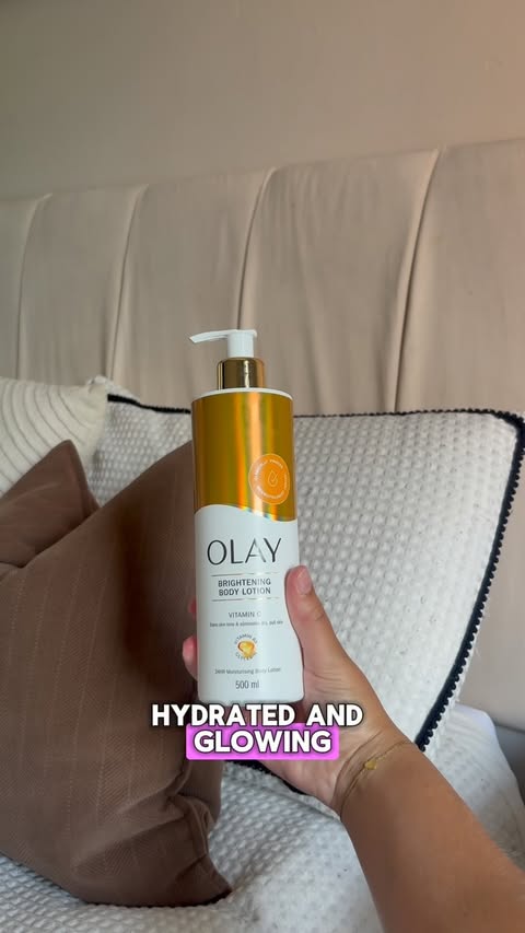 Instagram post by @46athome for The Influence Room. Caption reads: [...] #OnlyOlayUK #OlayBodyGlow @olay....