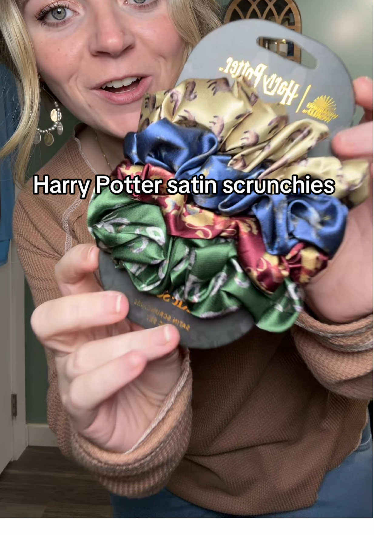 TikTok post by @larahallmark for Kitsch. Caption reads: [...] Harry Potter so I have to get these! @Kitsch....