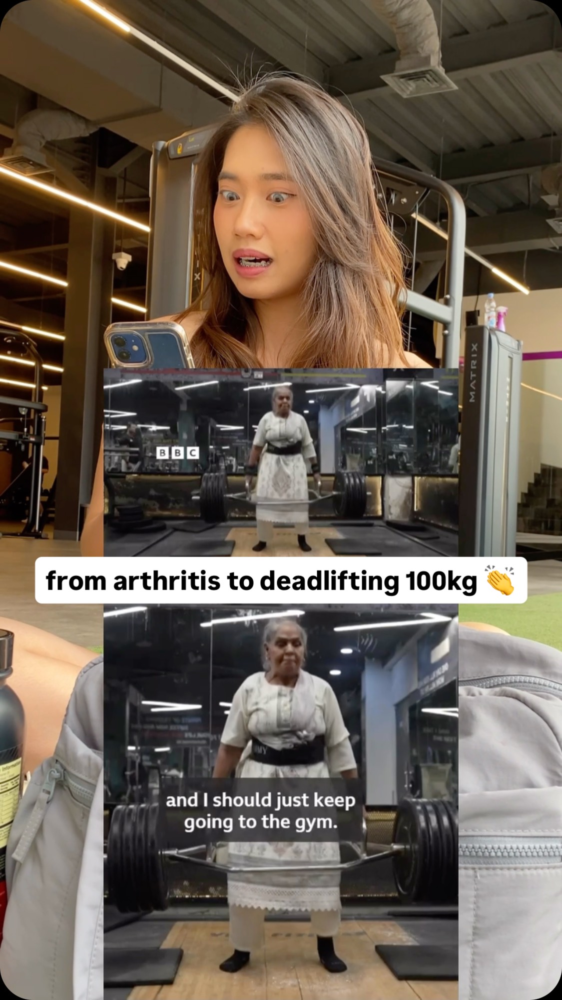 Instagram post by @diana.nana.id for Optimum Nutrition. Caption reads: Woo keren banget gak sih? Angkat tangan yg udah....