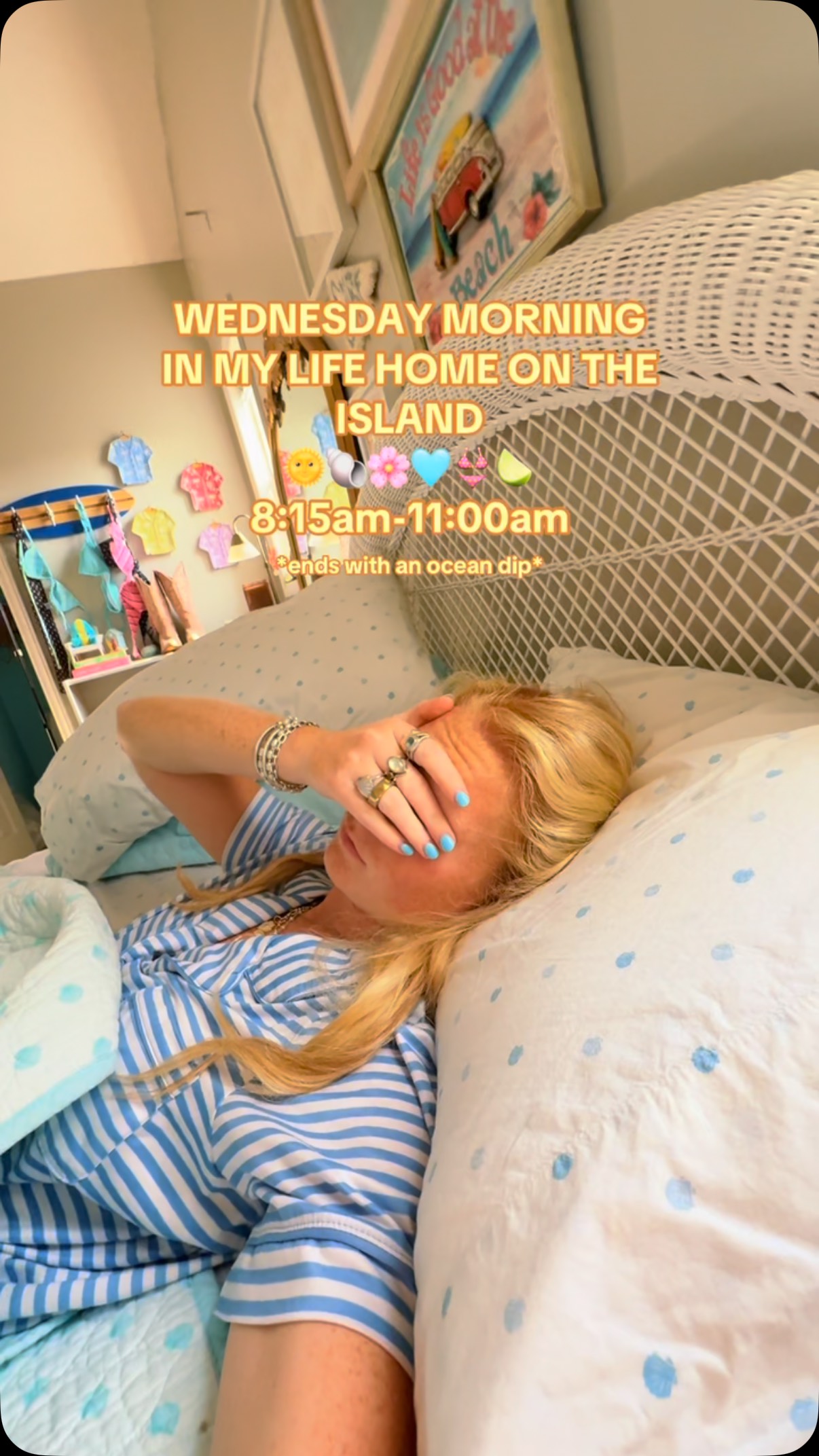 Instagram post by @hopemacklin for OtterBox. Caption reads: Wednesday morning vlog 🐚 The best mornings end in....