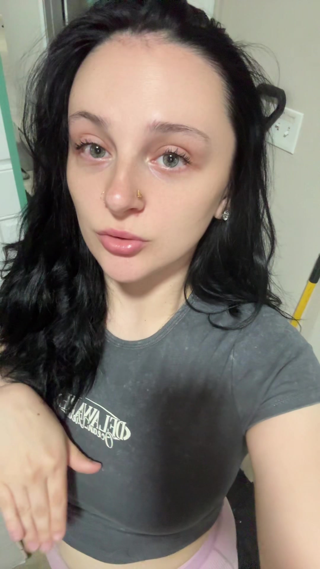 TikTok post by @himynameschel for uCoolMe Lashes. Caption reads: [...] all night as well at work ! 10/10....