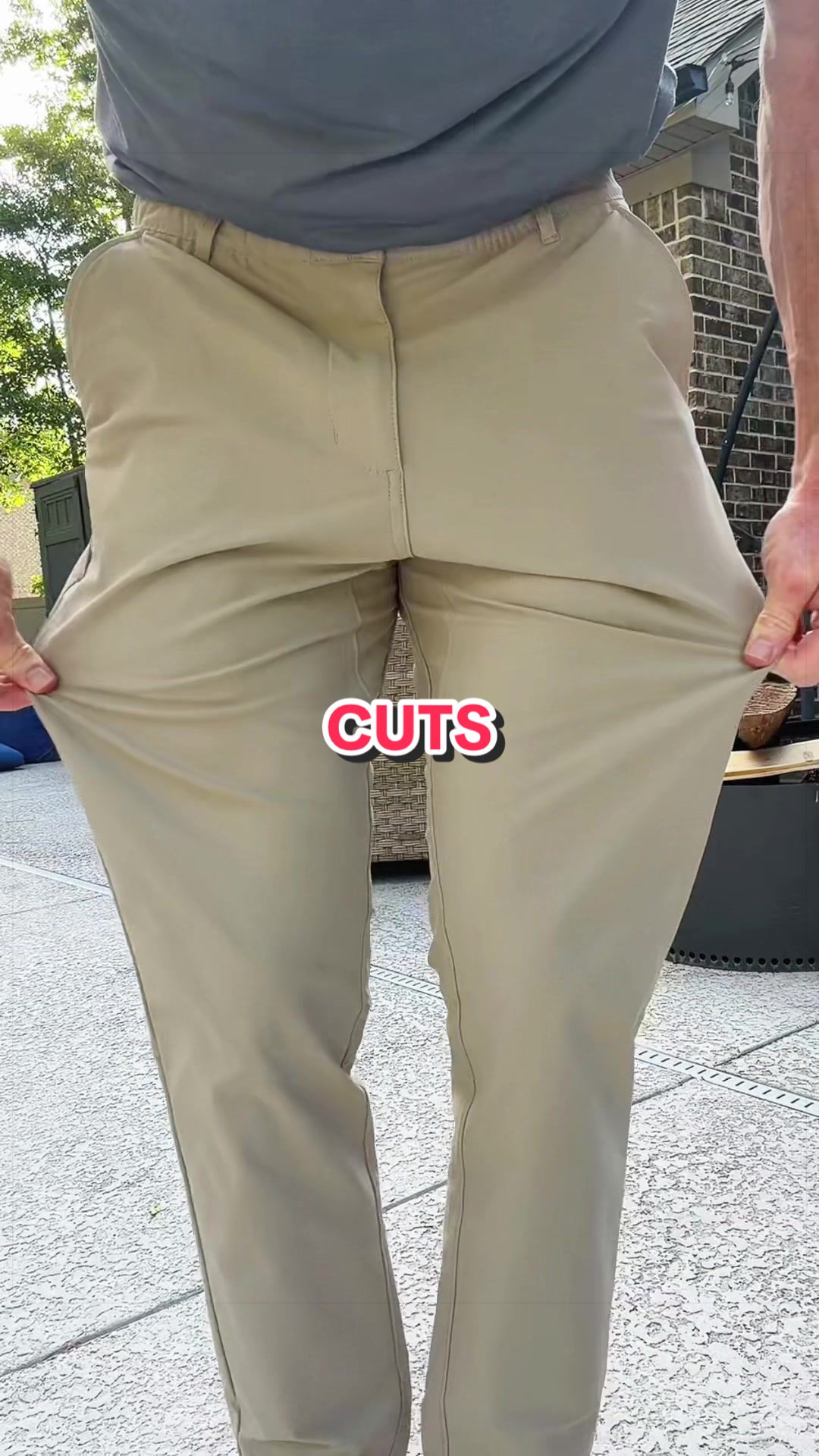 TikTok post by @dustinrwalton for Cuts Clothing. Caption reads: [...] that you can dress up or down from @Cuts....