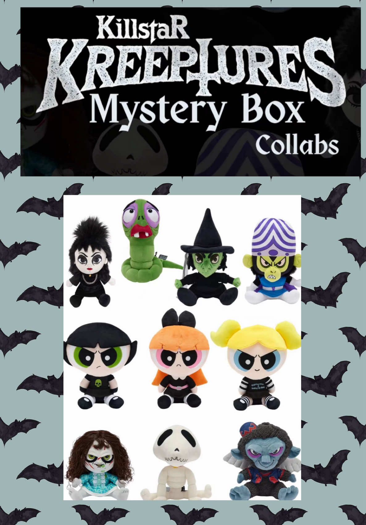 TikTok post by @jojotrashyleopard for KILLSTAR. Caption reads: Killstar Kreepture Mystery box collabs [...].
