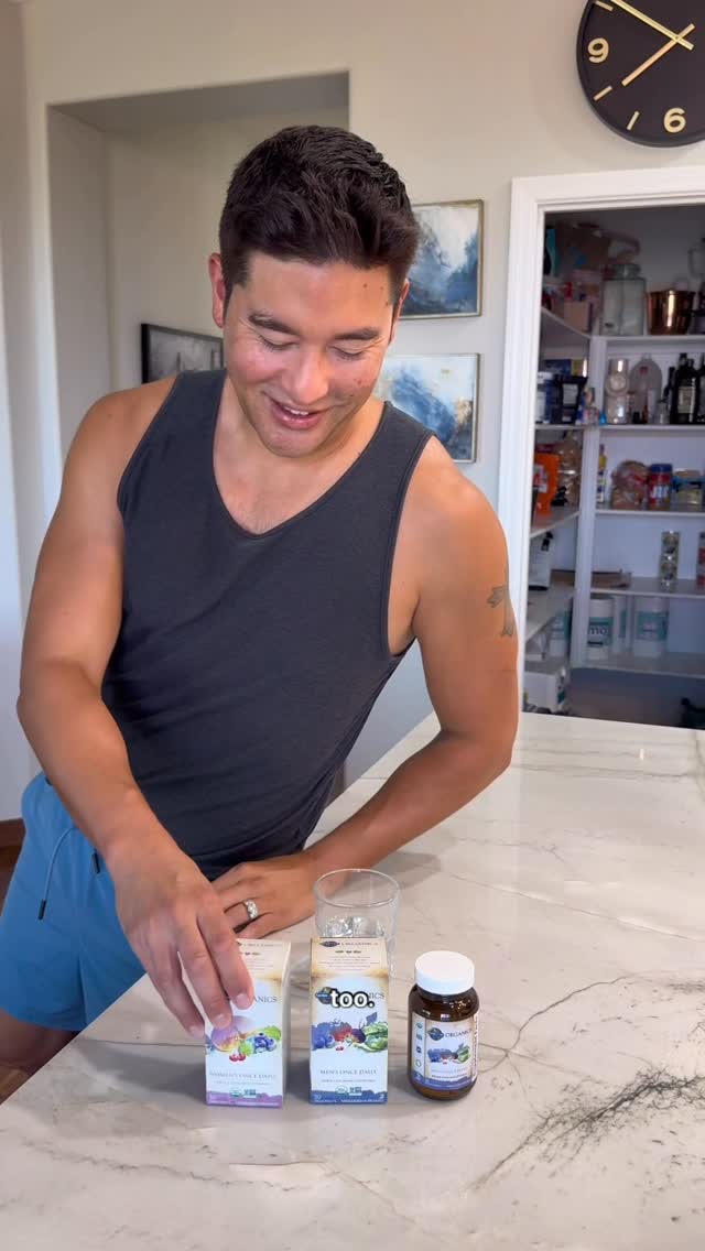 Instagram post by @athomewithbryanofficial for Garden of Life. Caption reads: #GOLPartner With over 30 organic  fruits, veggies,....