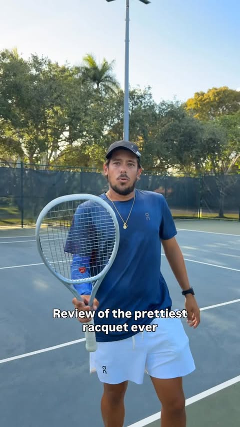 Instagram post by @guitennis for Yonex. Caption reads: Honestly, I can’t stop playing with the Yonex....