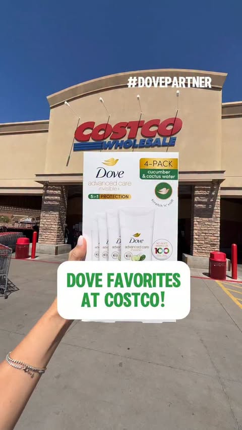 Instagram post by @costcoguide for Dove. Caption reads: #DovePartner If you’re headed to @Costco, don’t....