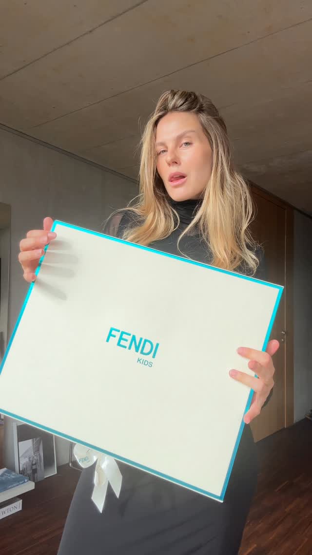 Instagram post by @alessawinter for Fendi. Caption reads: our little angel got the cutest gift - she’s so....