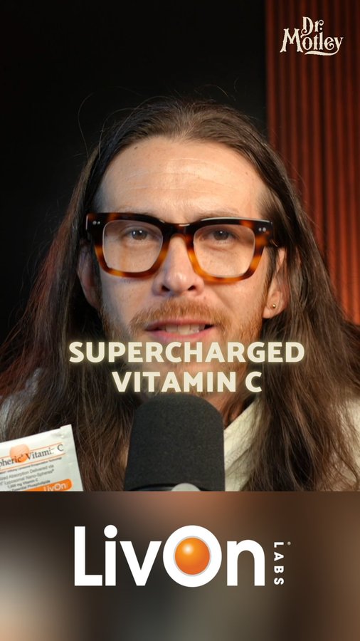 Instagram post by @doctormotley for LivOn Labs. Caption reads: [...] your body needs it most. I’m using LivOn....