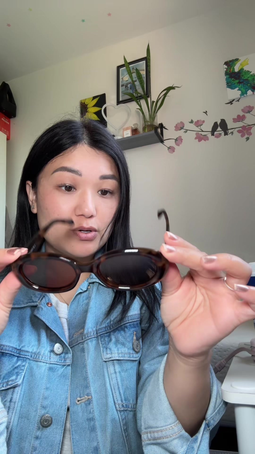 TikTok post by @me_anzana for SOJOS. Caption reads: @sojosglasses Tortoise 🕶️ #sunglasses #sojos....