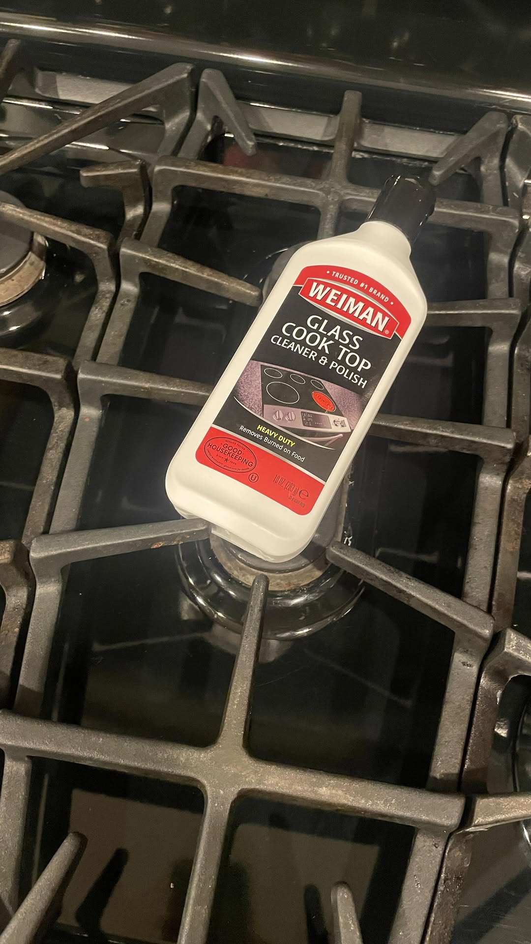 Instagram post by @dylnne for Weiman. Caption reads: #ad The cook top cleaner and polish from....