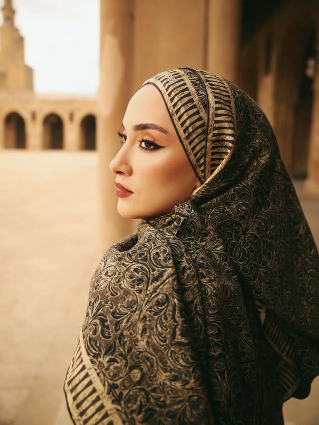 Instagram post by @senaseveer for Imannoor. Caption reads: [...] standing between past and present 🤎....