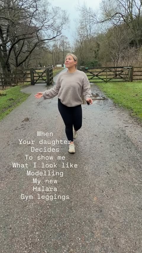 Instagram post by @that_bex for Halara. Caption reads: Oh @halara_uk We are HUGE fans so when Halara....