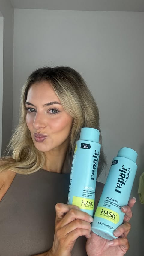 Instagram post by @eviepenington for HASK. Caption reads: [...] be my secret to boulder shoulders, using....