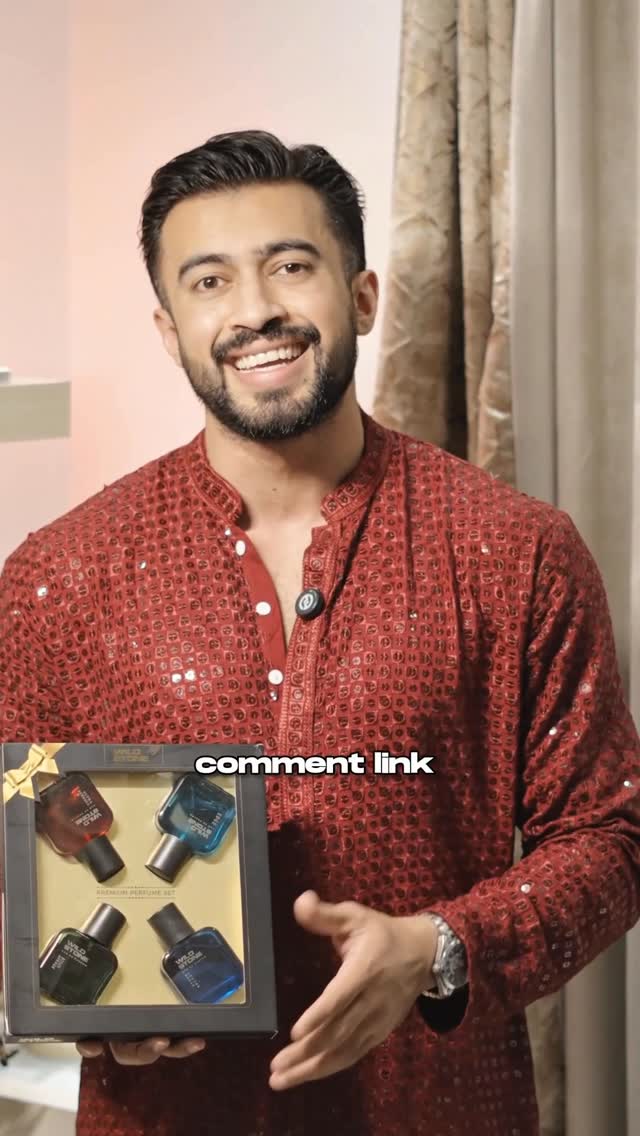 Instagram post by @raulbanrjee for WILD STONE. Caption reads: This Diwali, gift The Perfect Gift — and steal the....