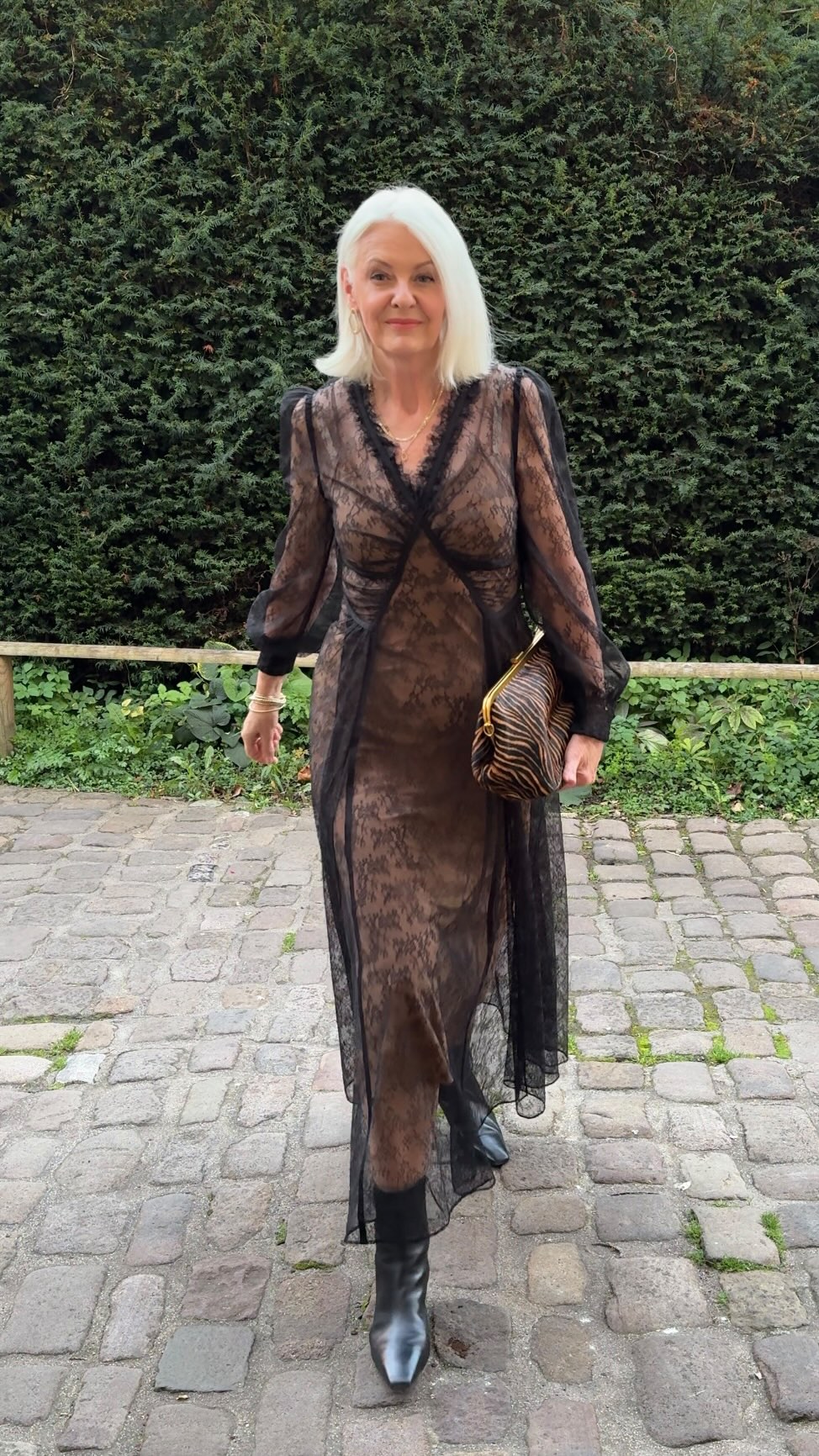 Instagram post by @embracingfifty for SHISEIDO. Caption reads: #grwm for a dinner with @shiseido at @sohohouse....