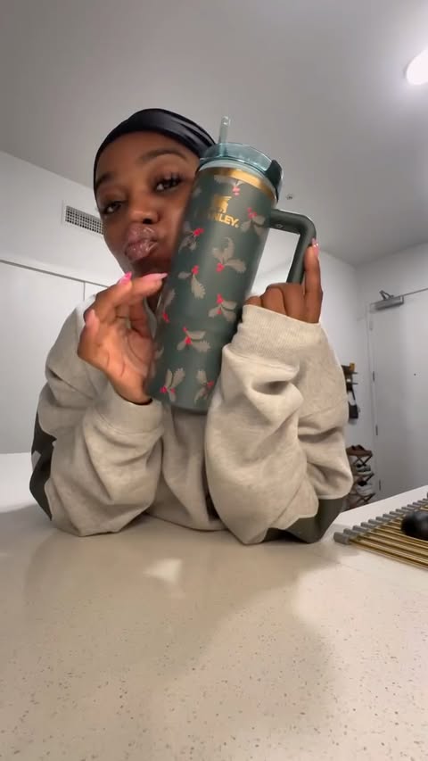 Instagram post by @oreyfit for Stanley 1913. Caption reads: mom and i will be staying hydrated all through the....