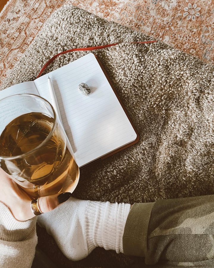 Instagram post by @realwithemma for WishGarden Herbs. Caption reads: stress. 

I was going to start this caption with....