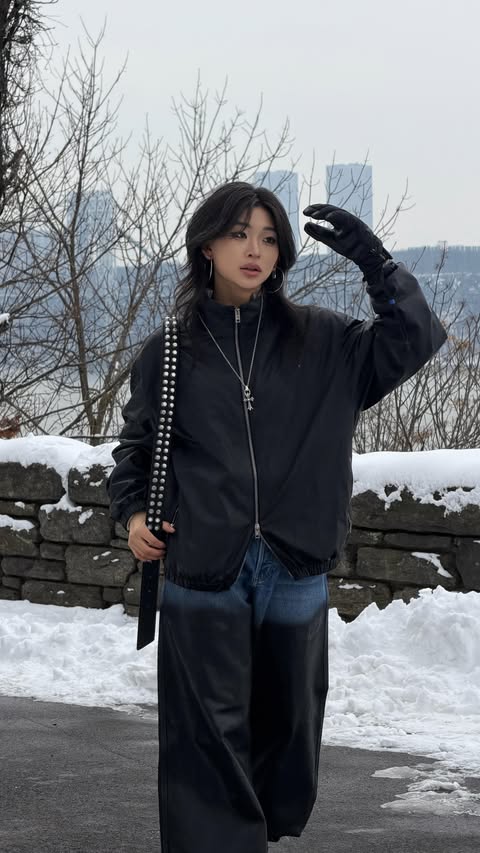 Instagram post by @yifan.liii for alexanderwang. Caption reads: the secret denim @alexanderwangny....