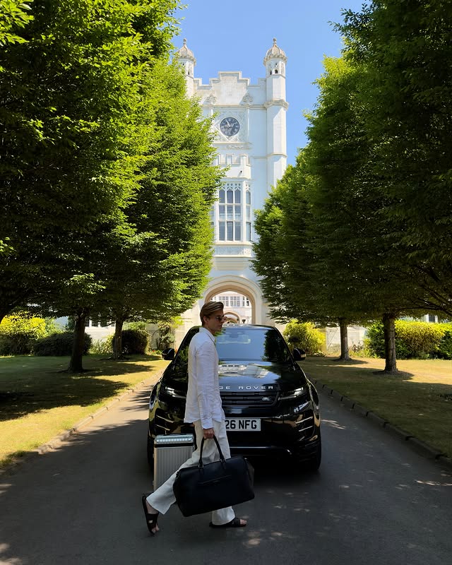 Instagram post by @albertaggerbeck for Range Rover. Caption reads: country escape with @rangerover #rangerover....