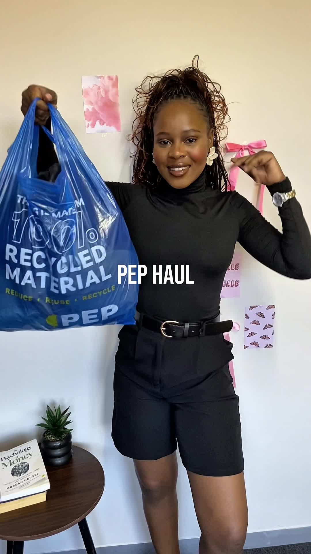 TikTok post by @ree.neilwe1 for Service Insider. Caption reads: [...] #pep4that #gifted @PEP South Africa @Service....