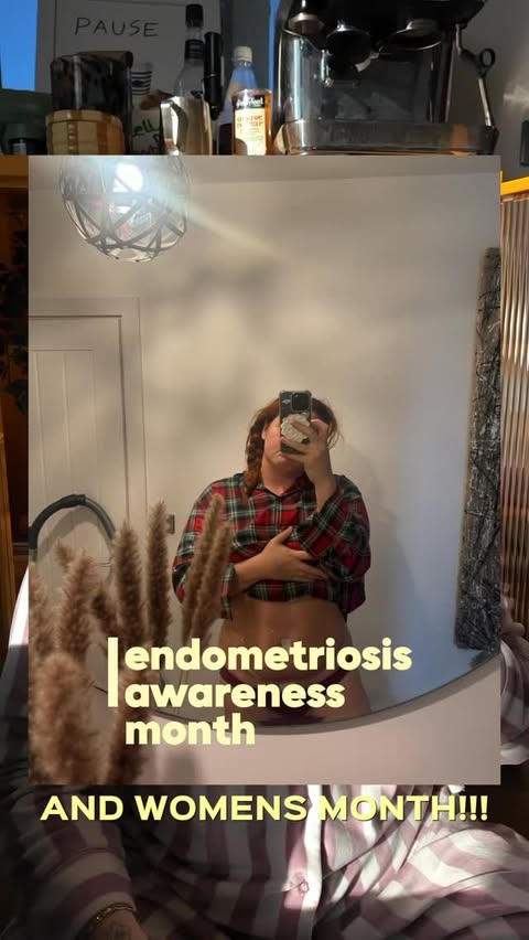 Instagram post by @charlotteemilyprice for Mira Fertility. Caption reads: March = international women’s month AND endo....