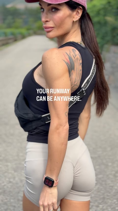 Instagram post by @nannilu_fit for FGM04 Cosmetica Professionale. Caption reads: THE WORLD IS YOUR RUNWAY @fgm04cosmetica #fgm04....