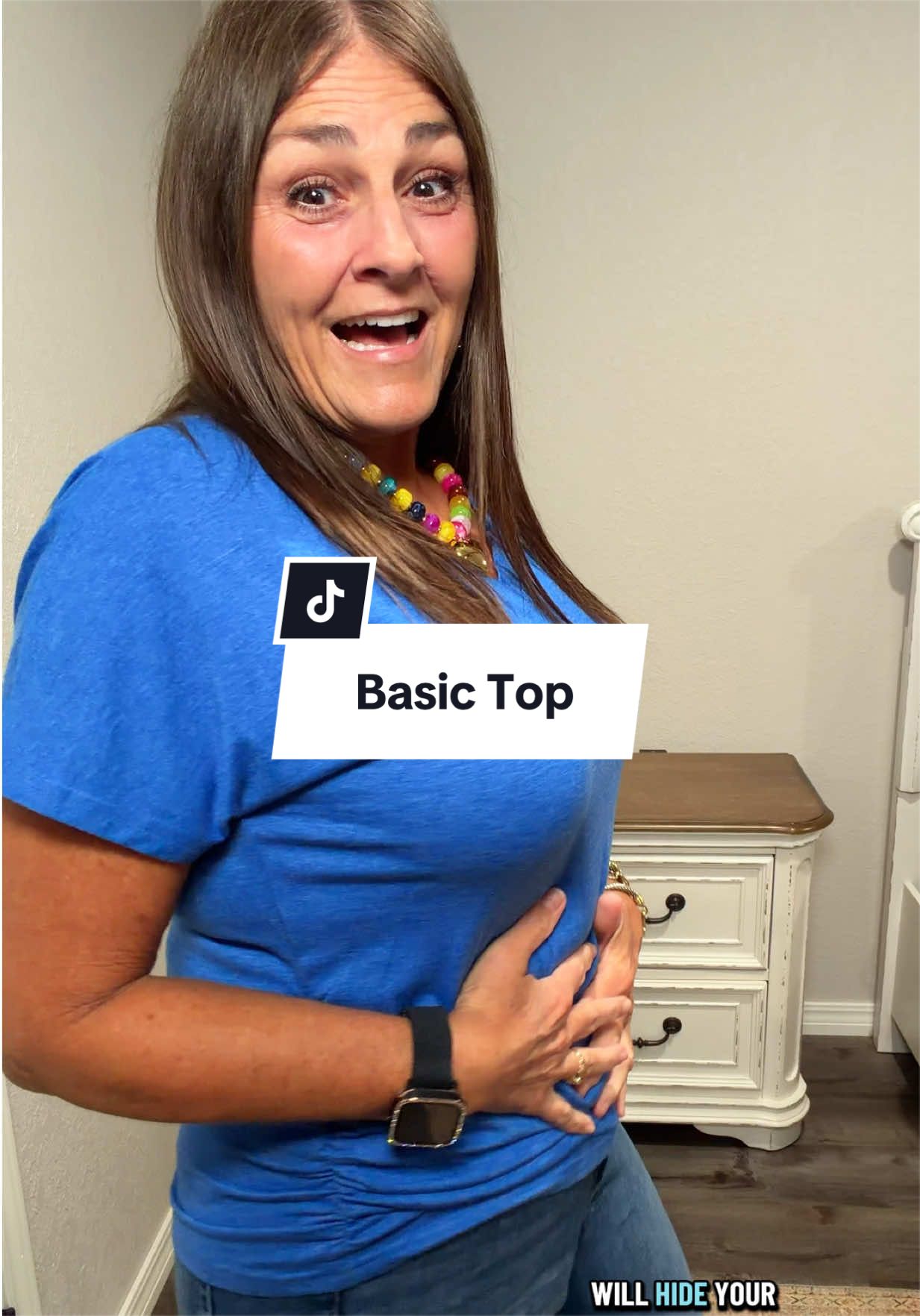 TikTok post by an influencer for WIHOLL FASHION. Caption reads: [...] teachers! Lots of colors! @WIHOLL FASHION....